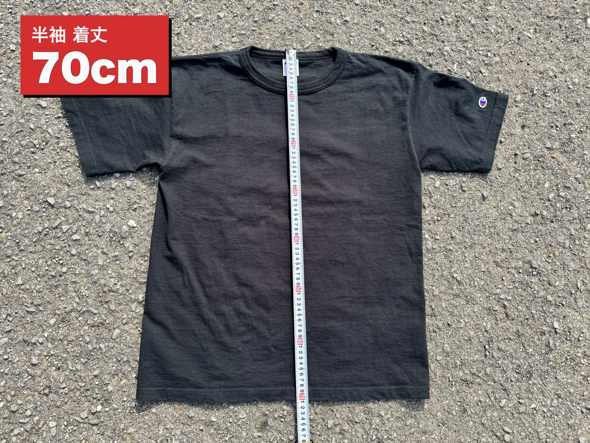 Champion T1011 半袖Lサイズ 着丈70cm 平置き実測